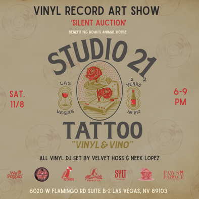 Vino & Vinyl: A Las Vegas Charity Vinyl Record Art Show & Silent Auction!