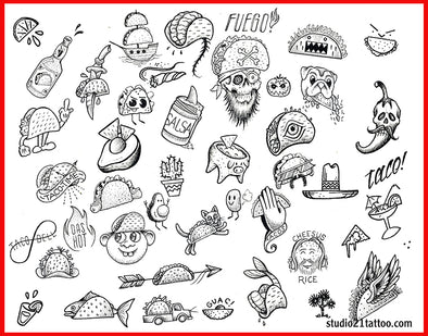 $50 Taco Tattoo Tuesday at Studio 21 Tattoo