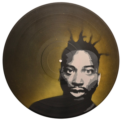 Studio 21 Tattoo Las Vegas NV Vino & Vinyl Record Art Show Hand Painted Record  All Proceeds go to Charity 