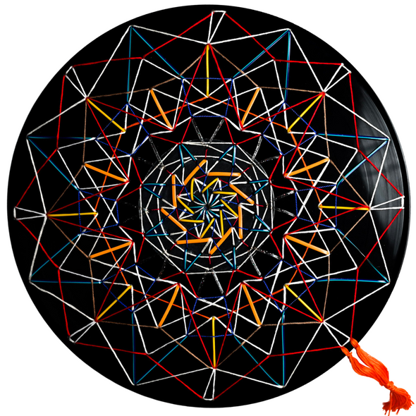 Studio 21 Tattoo Las Vegas NV Vino & Vinyl Record Art Show Hand Painted Record String Design All Proceeds go to Charity 