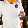 Studio 21 Tattoo Las Vegas NV Vino & Vinyl cream and brown t-shirt with vino & vinyl graphic 