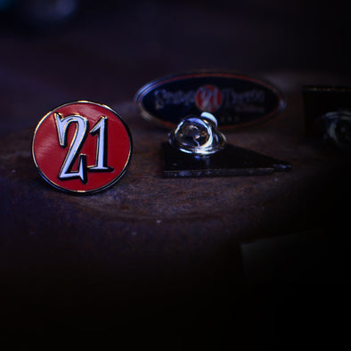 Studio 21 Tattoo Las Vegas NV Circle 21 Logo Lapel Pin