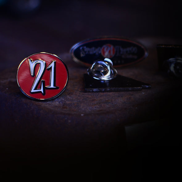 Studio 21 Tattoo Las Vegas NV Circle 21 Logo Lapel Pin