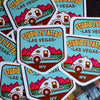 Studio 21 Tattoo Las Vegas NV Colorful Vintage Camper Themed Tattoo Sticker