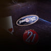 Studio 21 Tattoo Las Vegas NV Studio 21 Tattoo Logo Themed Tattoo Oval Lapel Pin