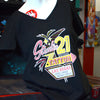 Studio 21 Tattoo Las Vegas NV  Vintage Vegas Sign Black Women's V- Neck T Shirt with  colorful studio 21 logo 