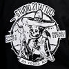 Studio 21 Tattoo Las Vegas NV Skelladude Black Hoodie with White Skelladude Studio 21 Tattoo graphic 